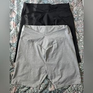 Black and Gray Short Set